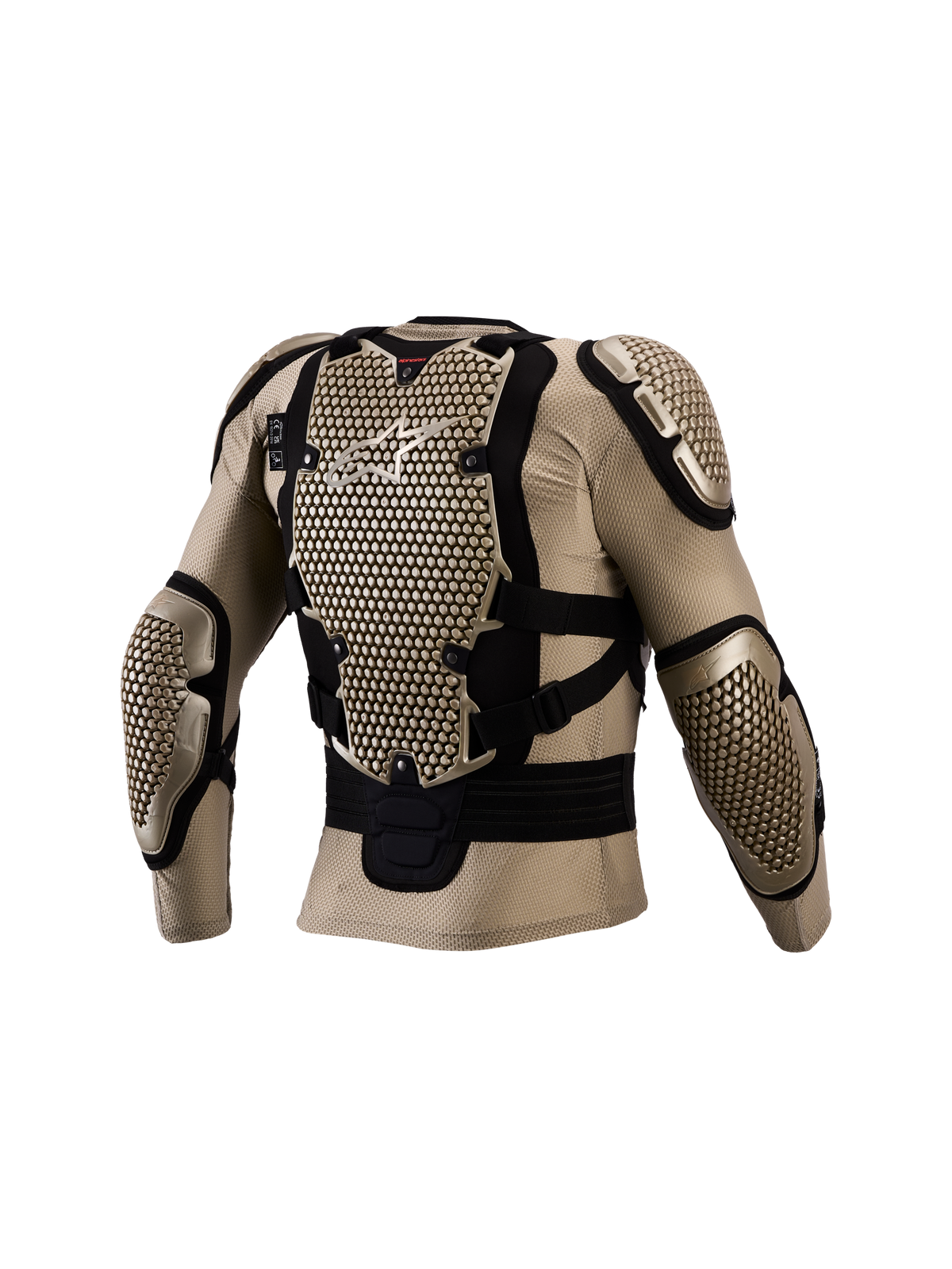 Alpinestars Bionic Action V3, aluminiowa i czarna kurtka ochronna do motocrossu, ochraniacz pleców, certyfikowana CE