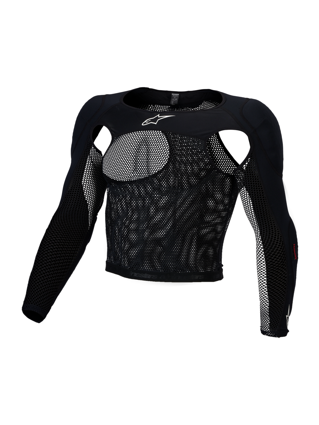 Alpinestars Bionic Race Protection Top, Motocross Protection, Men's, Black, Stretch Mesh with CE Level 1 A-Morph Protectors.