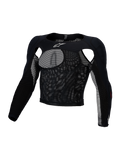 Alpinestars Top Ochronny Bionic Race, męski czarny top do motocrossu z siatki, ochraniacze A-Morph poziomu 1.