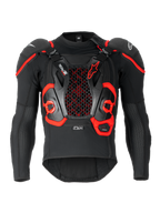 Alpinestars Poduszka Powietrzna Tech-Air Off-Road, system poduszki powietrznej off-road, czarny i czerwony, konstrukcja z siatki tekstylnej ze zintegrowanym ochraniaczem klatki piersiowej i pleców Nucleon CELL, z homologacją FIM