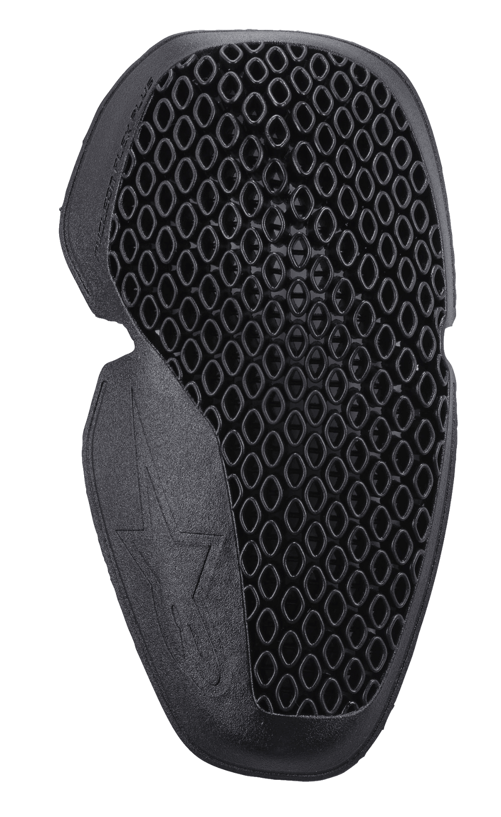 Alpinestars Nucleon Flex Plus Knee Protector, czarny ochraniacz kolan, motocyklowa wkładka ochronna o perforowanej strukturze plastra miodu, smukły profil i elastyczna konstrukcja z wytłoczonym logo gwiazdy