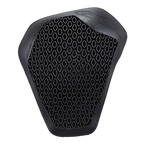 Alpinestars Nucleon Flex Plus Shoulder Protector, Black, motorcycle armor insert featuring a perforated open-cell structure for ventilation, slim ergonomic shield shape, embossed branding