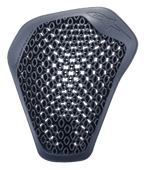 Alpinestars Nucleon Flex Pro Shoulder Protector, Anthracite, individual armor insert featuring a ventilated honeycomb cell structure, ergonomic and flexible design for motorcycle riding gear