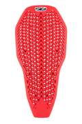 Alpinestars Nucleon Plasma Full Back Protector Insert, Red, motorcycle back protection featuring a zigzag perforated pattern, lightweight and flexible design for ventilation, impact-absorbing protective gear insert