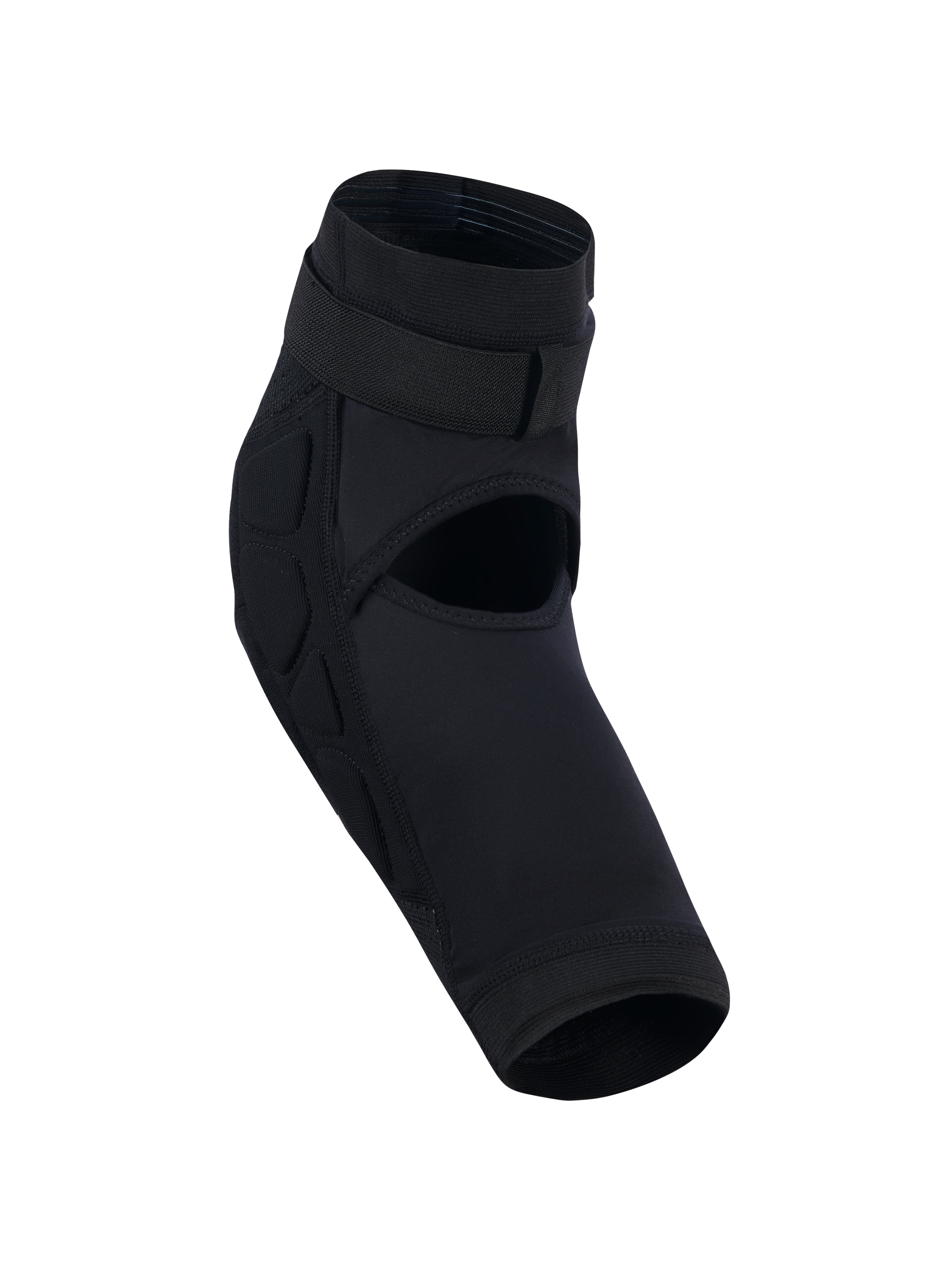 Alpinestars Bionic Plasma Youth Knee Protector, czarny, młodzieżowy ochraniacz kolan do motocrossu, otwarta konstrukcja z tyłu dla wentylacji, bezpieczny górny pasek, boczne wyściółki ochronne, anatomiczna konstrukcja rękawa do jazdy terenowej