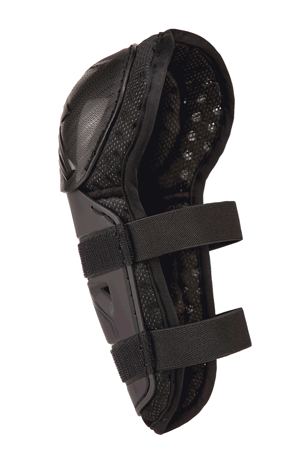 Alpinestars Bionic Action Kickstart Knee Guard, młodzieżowy ochraniacz kolan i goleni motocrossowych, czarny, z przegubową osłoną ochronną, podwójnym elastycznym zapięciem na paski i oddychającą wyściółką z siatki, zaprojektowany dla młodych zawodników.