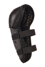 Alpinestars Bionic Action Kickstart Knee Guard, młodzieżowy ochraniacz kolan i goleni motocrossowych, czarny, z przegubową osłoną ochronną, podwójnym elastycznym zapięciem na paski i oddychającą wyściółką z siatki, zaprojektowany dla młodych zawodników.