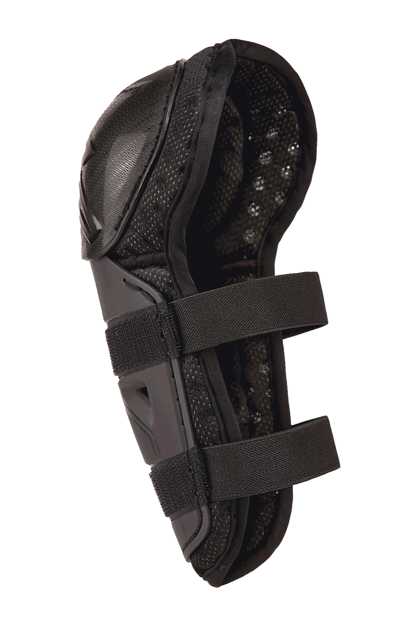 Alpinestars Bionic Action Kickstart Knee Guard, młodzieżowy ochraniacz kolan i goleni motocrossowych, czarny, z przegubową osłoną ochronną, podwójnym elastycznym zapięciem na paski i oddychającą wyściółką z siatki, zaprojektowany dla młodych zawodników.