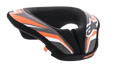 Alpinestars Youth Sequence Neck Roll, ochraniacz szyi do motocrossu i MTB, czarny, antracytowy i pomarańczowy, wyściełana konstrukcja w kształcie litery U z wydłużonym tyłem dla stabilności, sprzęt ochronny dla młodych zawodników, z białym logo Alpinestars