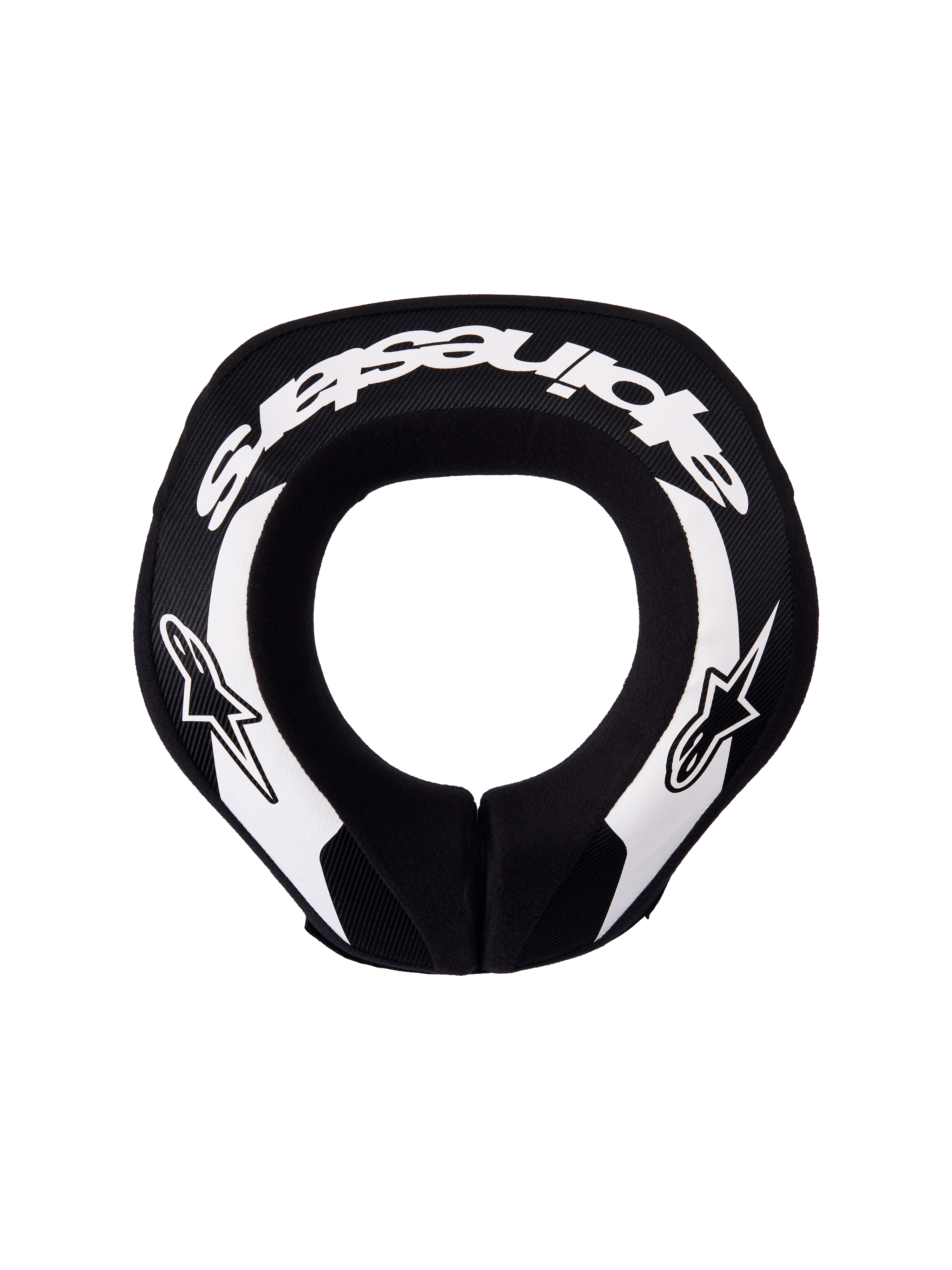 Alpinestars kołnierz ochronny Sequence młodzieżowe, czarno-biały ochraniacz szyi do motocrossu i MTB, pianka o podwójnej gęstości.