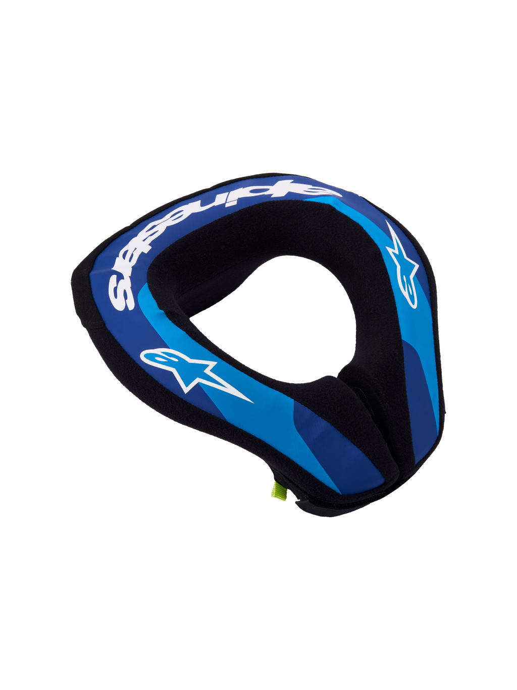 Alpinestars Kołnierz Ochronny Sequence Młodzieżowe, niebieski i biały ochraniacz szyi do motocrossu, ergonomiczna konstrukcja z pianki o podwójnej gęstości.