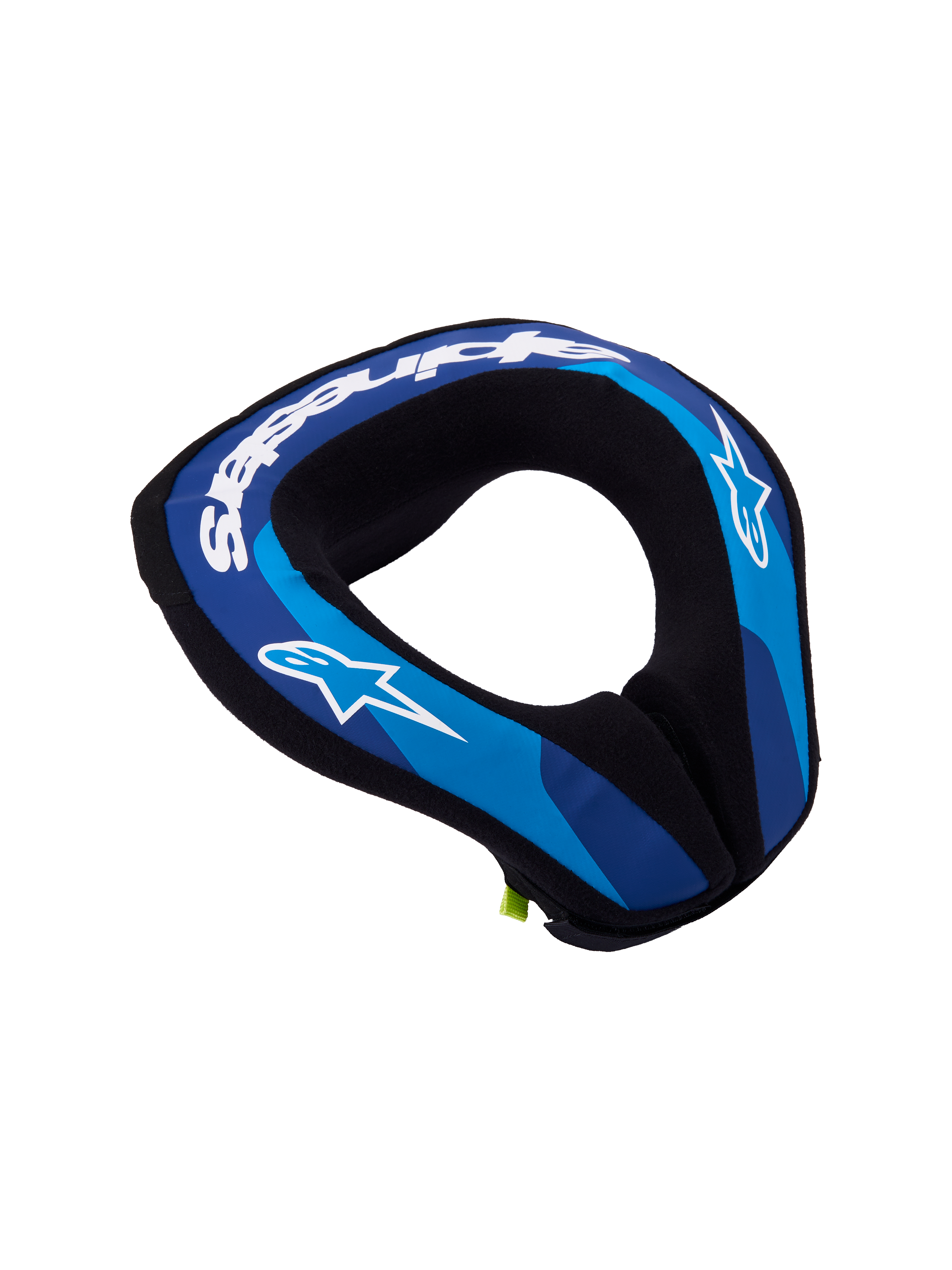 Alpinestars Kołnierz Ochronny Sequence Młodzieżowe, niebieski i biały ochraniacz szyi do motocrossu, ergonomiczna konstrukcja z pianki o podwójnej gęstości.