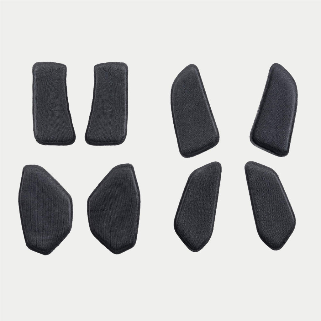 Alpinestars BNS Soft Pad Set, czarny, ośmioczęściowy zestaw wymiennych wyściółek do systemów stabilizacji szyi BNS, profilowane wkładki piankowe dla komfortu podczas jazdy MTB i off-road