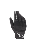 Rękawice Alpinestars Copper, miejskie rękawice motocyklowe, męskie, czarne i białe, lekka siateczka, ochrona kostek, logo Astars