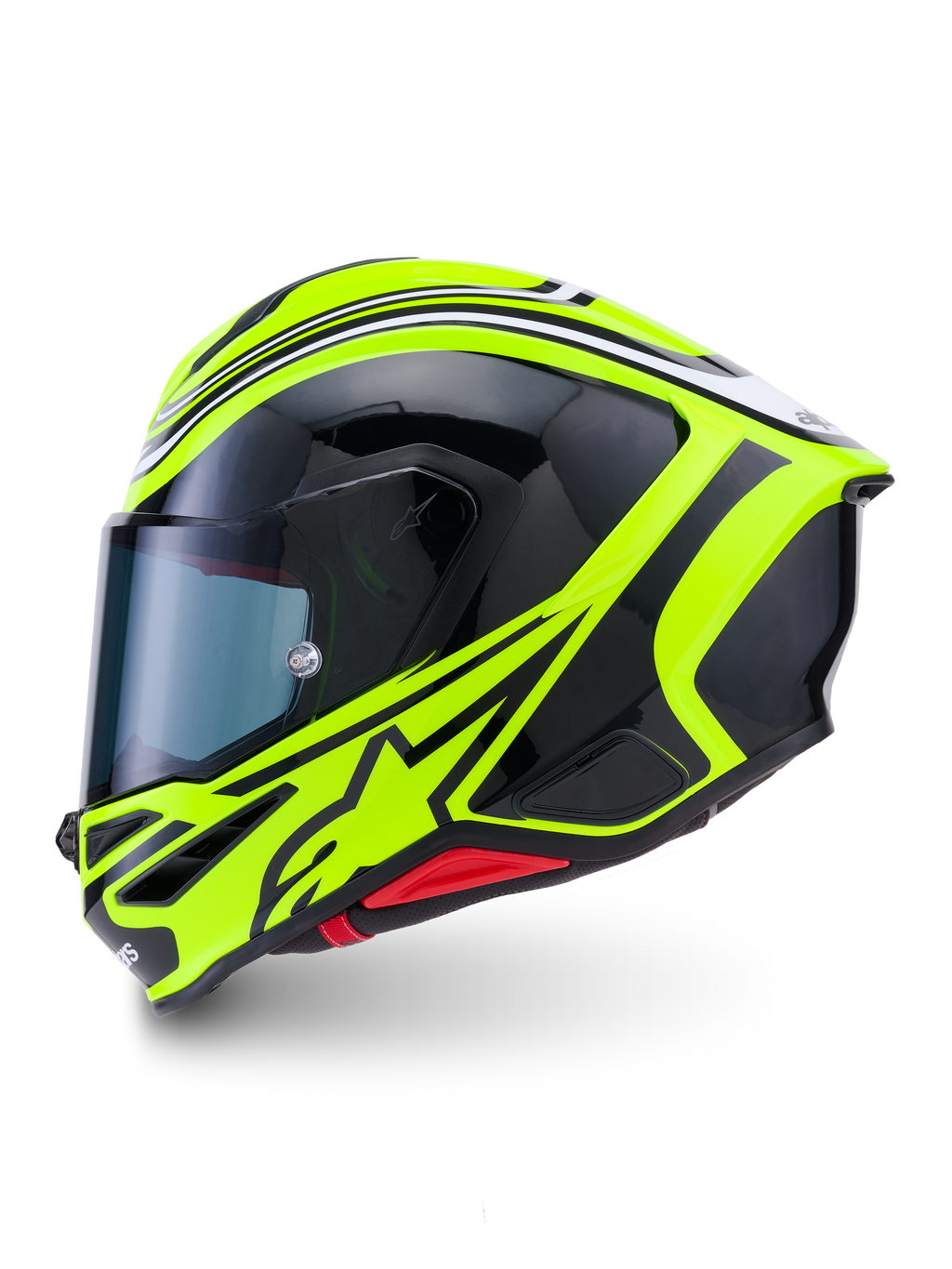 Alpinestars S-R7 Zeal Kask motocyklowy ECE 22.06, żółty fluo, czarny i biały, konstrukcja z kompozytu węglowego