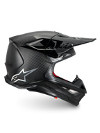 Alpinestars Supertech M10 Fame, kask motocrossowy, czarny matowy, włókno węglowe, certyfikat ECE 22.06