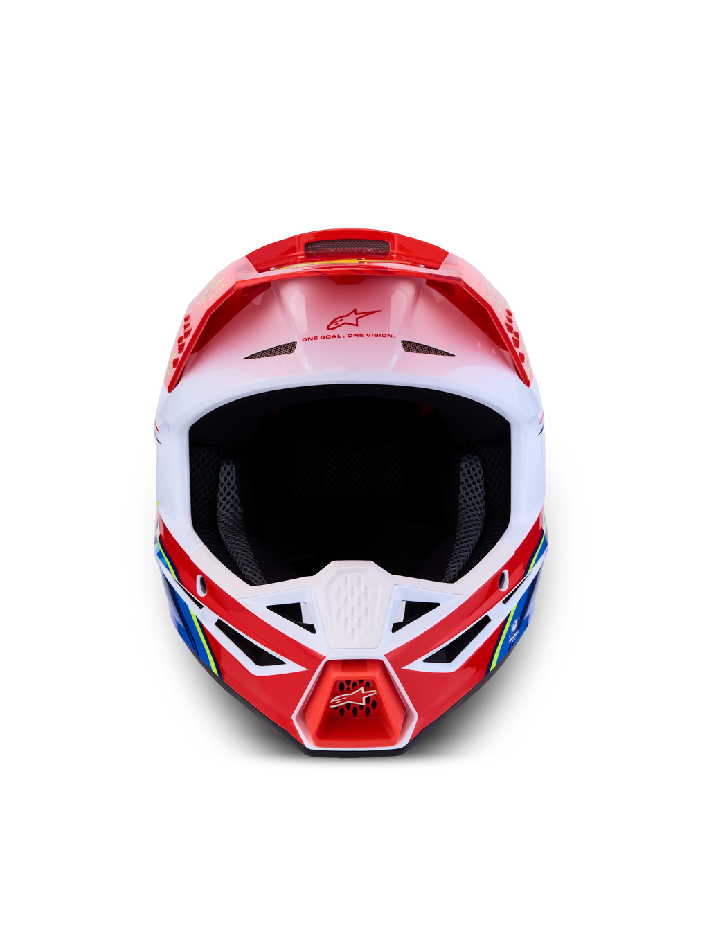 Kask Alpinestars SM3 Falcon ECE06, kask motocrossowy, czerwony i biały, lekka skorupa termo-wtryskiwana, certyfikat ECE 22.06.