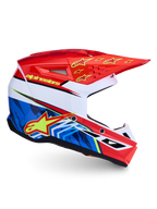 Kask Alpinestars SM3 Falcon ECE06, kask motocrossowy off-road, czerwono-niebieska grafika, certyfikat ECE 22.06