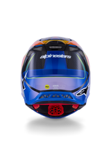 Kask Supertech M10 Era ECE 22.06 Niebieski Czerwony Żółty Fluo Błyszczący