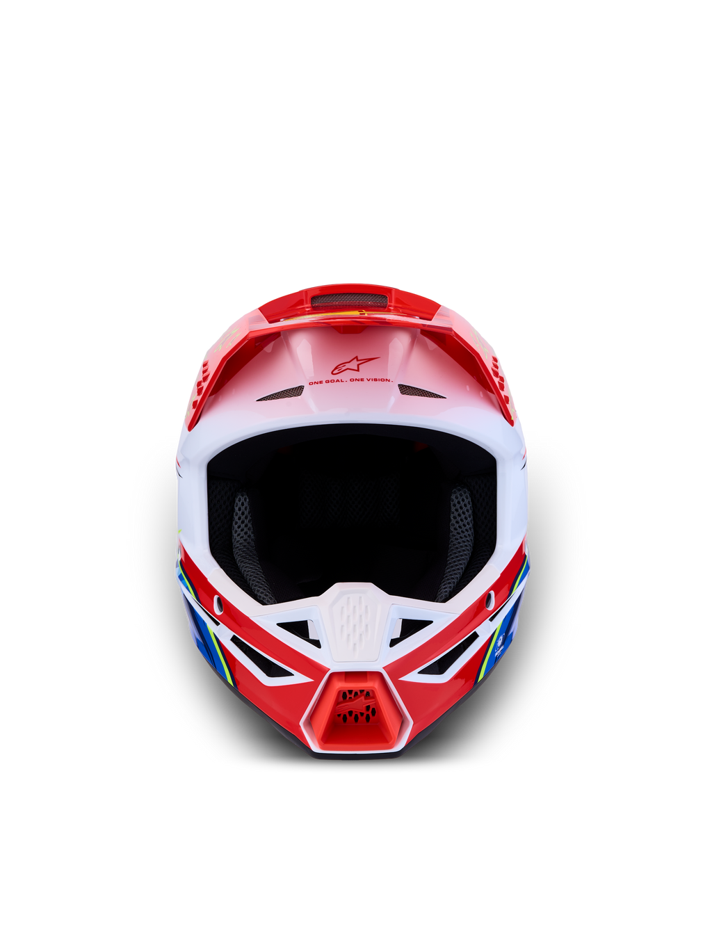 Alpinestars SM3 Falcon Youth, młodzieżowy kask motocrossowy off-road, czerwony i biały, certyfikat ECE 22.06.