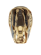 Kask Alpinestars S-M5 Mineral ECE 22.06, kask motocyklowy motocrossowy, brązowy i beżowy kamuflaż, lekka wentylowana skorupa