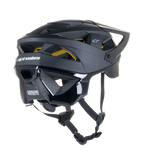 Kask Alpinestars Vector Tech Solid, kask rowerowy MTB, czarne matowe i błyszczące wykończenie, z ochroną MIPS, 19 otworami wentylacyjnymi i przedłużoną osłoną karku dla ochrony na szlakach.
