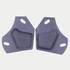 Alpinestars Supertech R10 Ear Pads Set, zestaw poduszek na uszy do kasku motocyklowego, szary, para wymiennych nauszników z szarego materiału z owalnymi wycięciami i wypukłą wyściółką centralną, oficjalna część zamienna do kasków S-R10