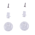 Alpinestars Pinlock Tear Off Pins Set, akcesorium do kasku, przezroczyste, plastikowe piny i małe metalowe śrubki, części zamienne do wizjerów kasków motocyklowych Supertech R10