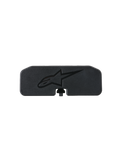 Alpinestars S-R7 Communication System Rear Cover, czarna tylna osłona systemu komunikacji z poliwęglanu z wytłoczonym logo Astar, część zamienna do kasku motocyklowego