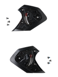 Alpinestars S-R7 Shield Mechanism Set, mechanizm wizjera do kasku motocyklowego, czarny, zawiera śruby montażowe, części zamienne do wyścigów szosowych