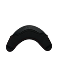 Alpinestars S R 7 Chin Curtain, akcesoria do kasku motocyklowego, czarny z czerwonymi przeszyciami i konstrukcją TPU