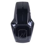 Alpinestars Supertech R10 Top Vent, akcesorium do kasku motocyklowego, czarny błyszczący, z wytłoczonym logo Alpinestars, stylowa część zamienna do wentylacji kasku