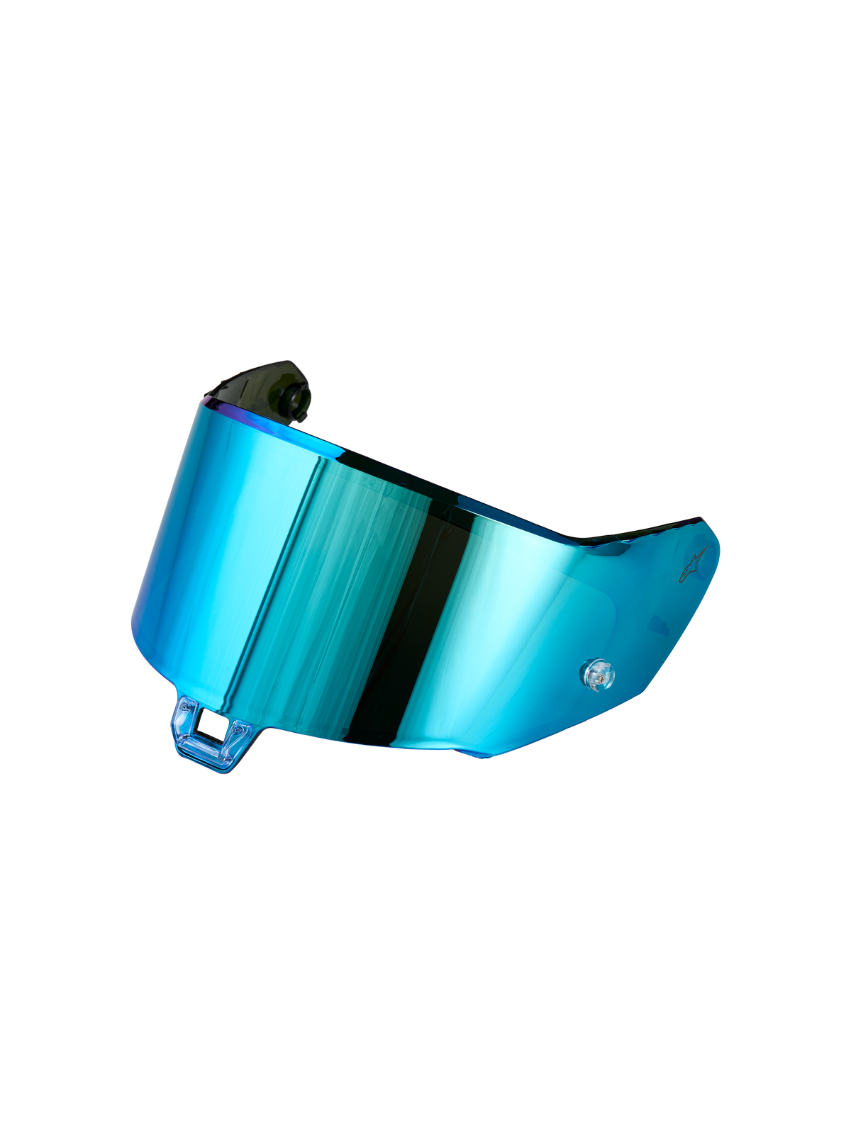 Alpinestars Absolute Vision Shield V2, wizjer do kasku motocyklowego do wyścigów szosowych, lustrzane niebieskie wykończenie, konstrukcja syntetyczna