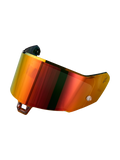 Alpinestars Supertech R-10/R-7 Absolute Vision Shield Gen2.1-R, motorcycle helmet replacement shield, Mirror Red, optical-grade polycarbonate, circuit and road riding accessory
