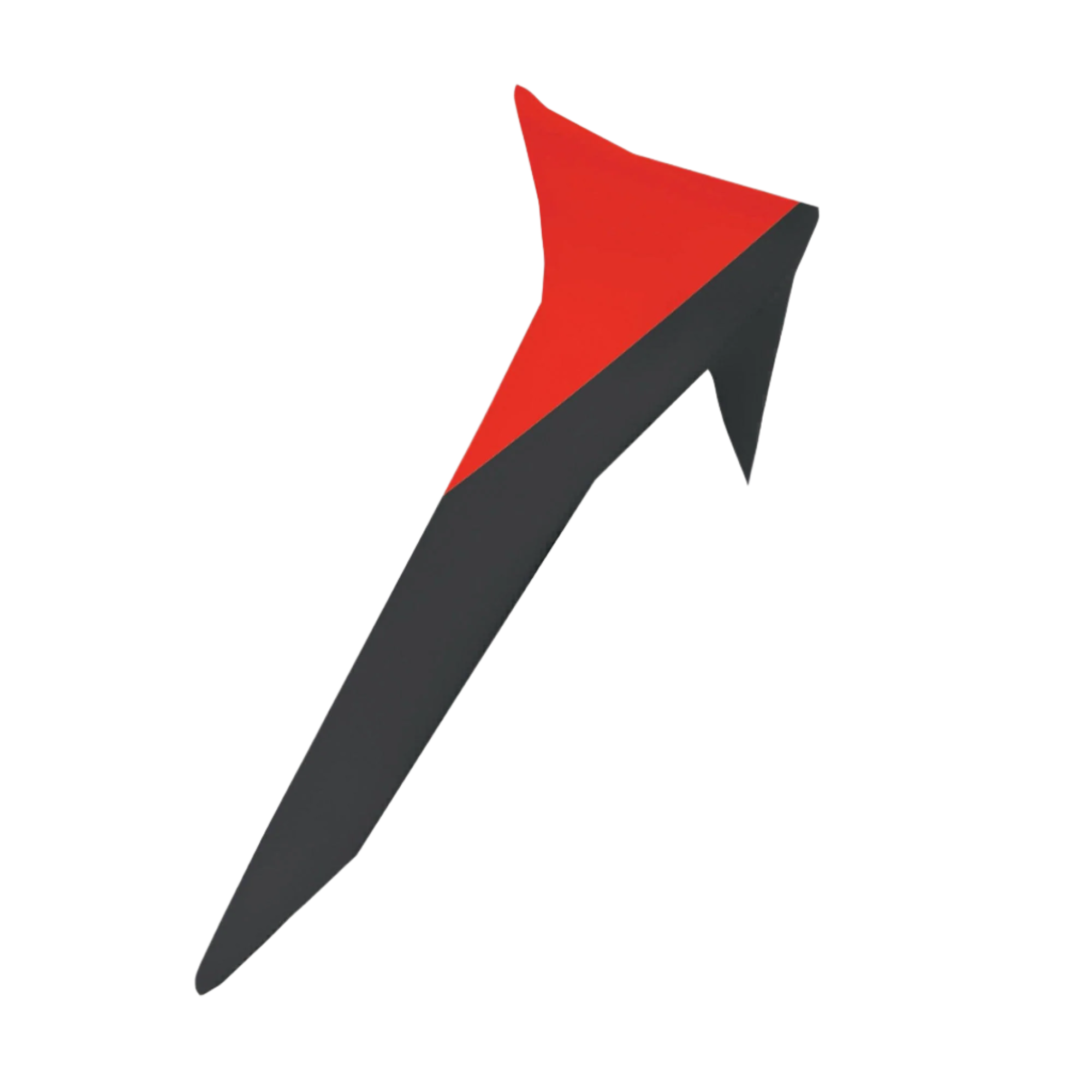 Alpinestars Supertech R10 Element Standard Spoiler, akcesorium do kasku motocyklowego, czarny i jaskrawoczerwony, smukły aerodynamiczny design z ostrym profilem wingletu
