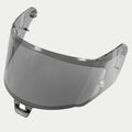 Alpinestars Supertech R10 AFHS-01 Shield, wizjer do kasku, lekko przyciemniany (Light Smoke), półprzezroczyste szare tworzywo sztuczne, aerodynamicznie zakrzywiona konstrukcja z bocznymi punktami montażowymi i środkowym uchwytem, część zamienna do kasku wyścigowego S-R10