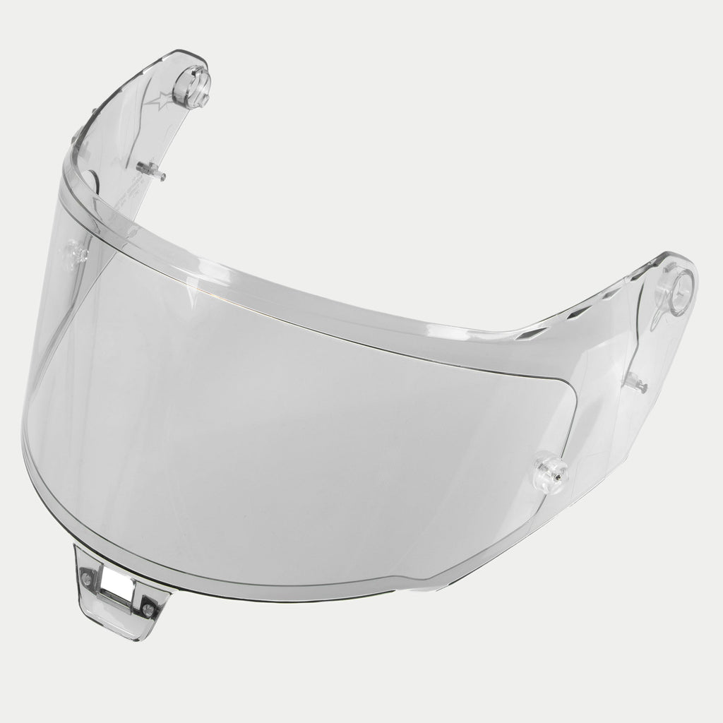 Alpinestars Supertech R10 AFHS-01 Shield, zamienny wizjer do kasku, fotochromatyczny, przeźroczysta zakrzywiona konstrukcja z mechanizmami mocującymi, kompatybilny z kaskami wyścigowymi S-R10, ochrona przed promieniowaniem UV i powłoka odporna na zarysowania