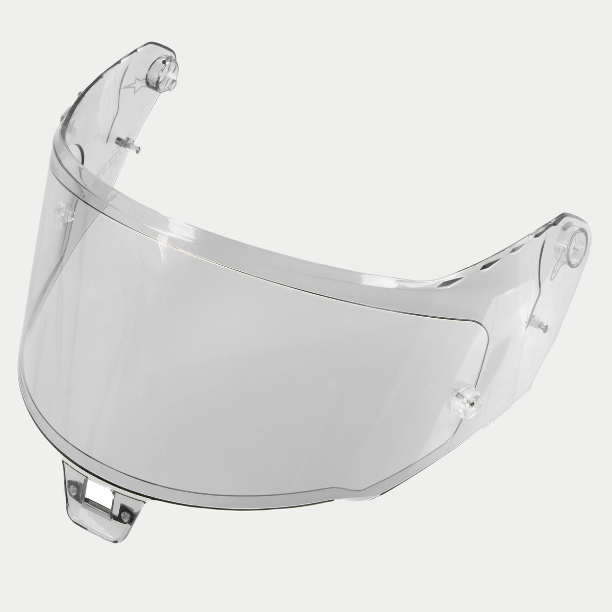 Alpinestars Supertech R10 AFHS-01 Shield, zamienny wizjer do kasku, fotochromatyczny, przeźroczysta zakrzywiona konstrukcja z mechanizmami mocującymi, kompatybilny z kaskami wyścigowymi S-R10, ochrona przed promieniowaniem UV i powłoka odporna na zarysowania