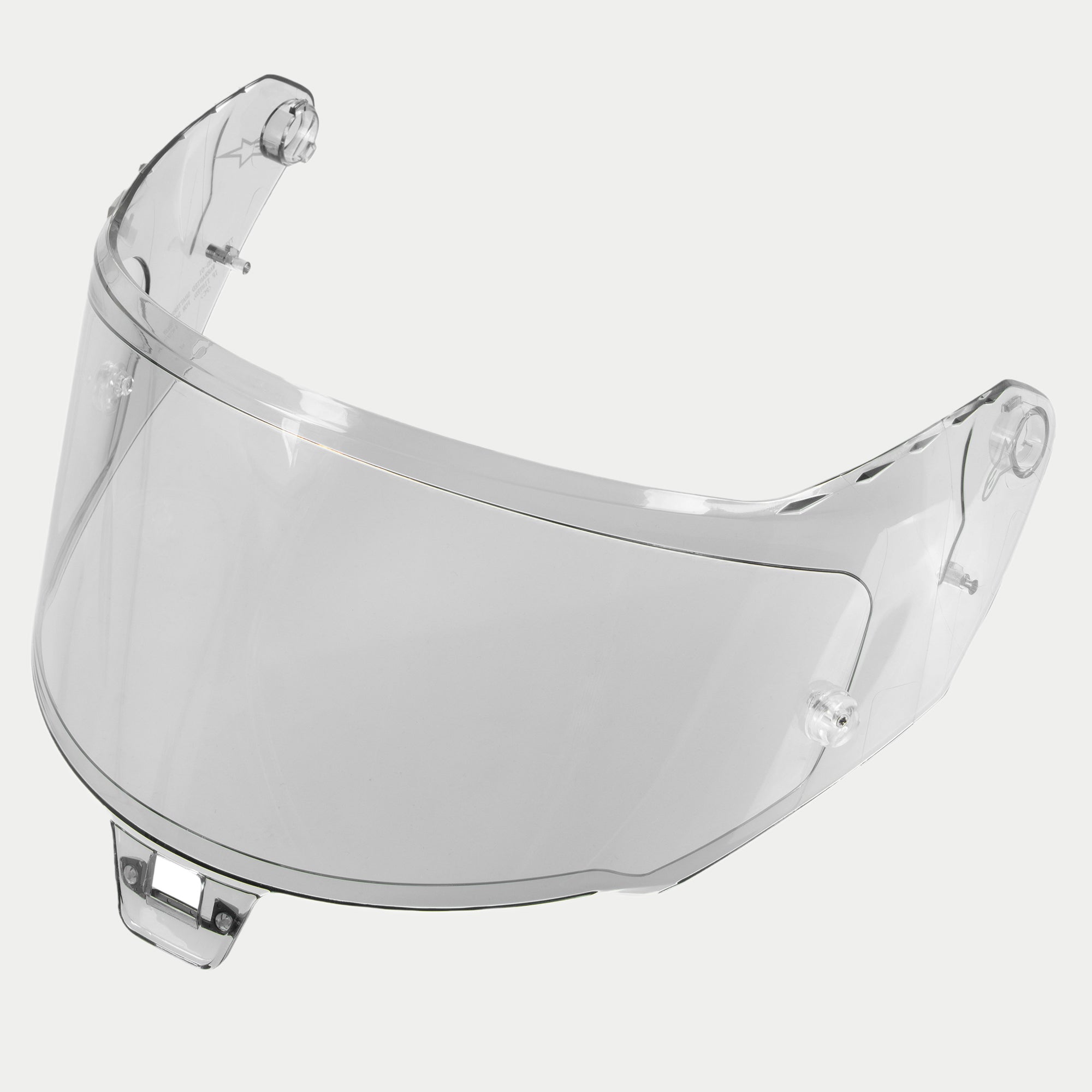 Alpinestars Supertech R10 AFHS-01 Shield, zamienny wizjer do kasku, fotochromatyczny, przeźroczysta zakrzywiona konstrukcja z mechanizmami mocującymi, kompatybilny z kaskami wyścigowymi S-R10, ochrona przed promieniowaniem UV i powłoka odporna na zarysowania