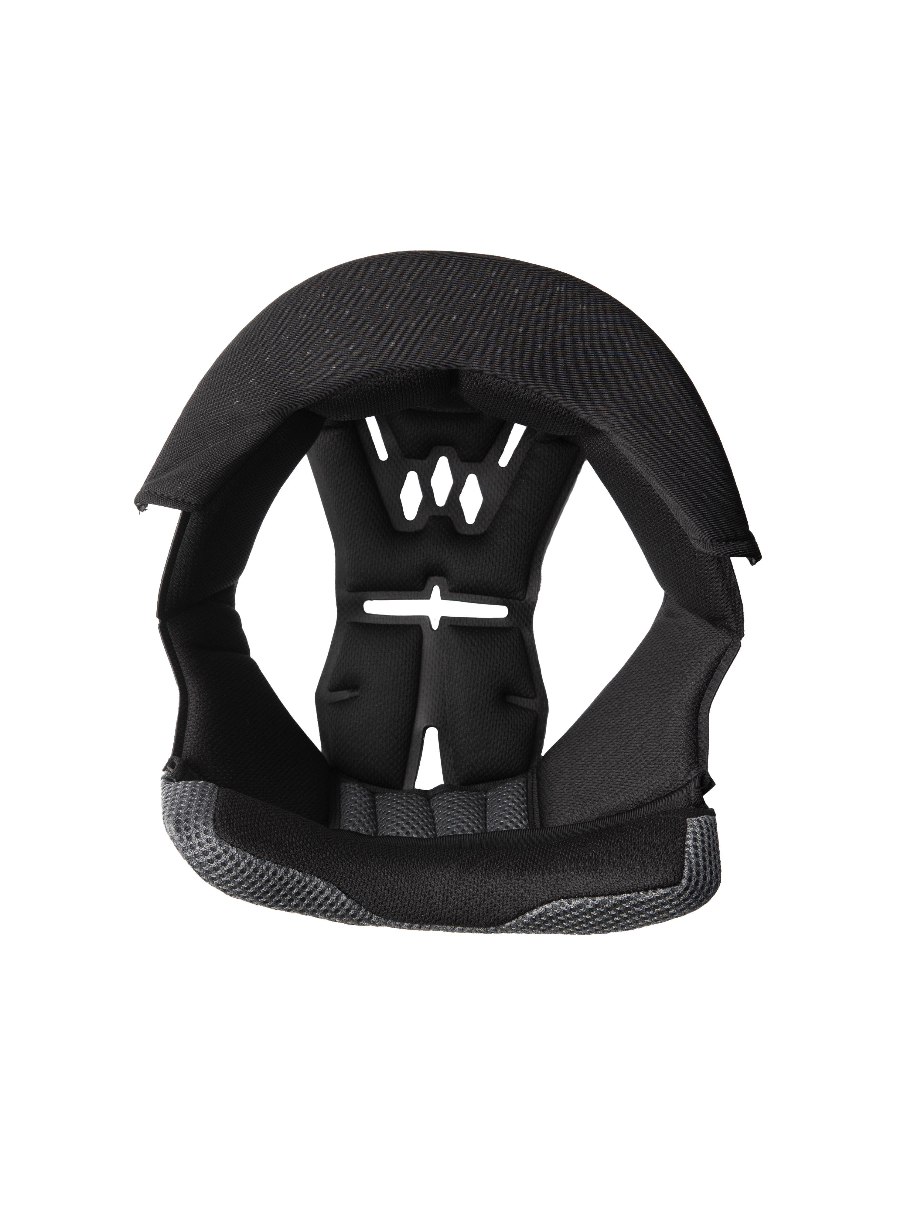 Alpinestars S-M3 Crown Pad, wymienna wyściółka do kasku motocyklowego, czarno-szara, perforowana konstrukcja wentylacyjna, piankowa wyściółka z siatką, ergonomiczna amortyzacja wewnętrzna dla komfortu i ochrony