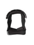 Alpinestars S-M7 Crown Pad, czarna wyściółka kasku o konstrukcji w kształcie litery U, wyściełane wnętrze z teksturowanej tkaniny, szara krawędź z materiału mesh, plastikowe punkty montażowe na zatrzaski, ochronna wyściółka kasku motocyklowego zapewniająca komfort