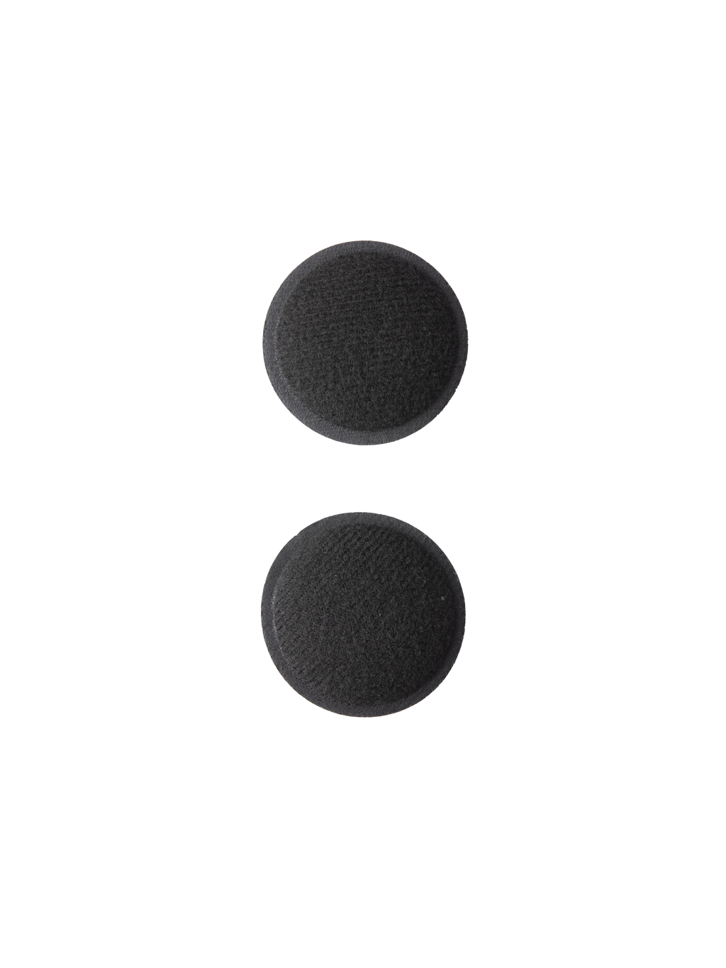 Alpinestars S-M7 Ear Pads Set, czarne wymienne wkładki wewnętrzne do kasku, okrągłe piankowe wyściółki z miękką tkaniną syntetyczną, przeznaczone do kasków motocrossowych S-M7, materiał odprowadzający wilgoć