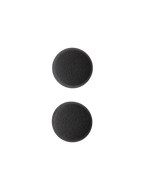 Alpinestars S-M7 Ear Pads Set, czarne wymienne wkładki wewnętrzne do kasku, okrągłe piankowe wyściółki z miękką tkaniną syntetyczną, przeznaczone do kasków motocrossowych S-M7, materiał odprowadzający wilgoć