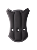 Alpinestars S-M7 Ear Pads Set, czarny zestaw wymiennych wkładek do uszu do kasku, z trzema otworami wentylacyjnymi i teksturowaną powierzchnią z siatki, ergonomiczny zakrzywiony kształt do kasków motocrossowych i off-road