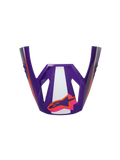 Alpinestars S-M3 Heat ECE06 Helmet Visor, wizjer wyścigowy do kasku motocyklowego, fioletowy, biały i różowy, błyszczące wykończenie, pomarańczowe akcenty z logo gwiazdy, kanciasty design ze sportowymi wycięciami