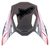 Supertech M10 Carbon Meta2 White Red Blue Glossy Visor