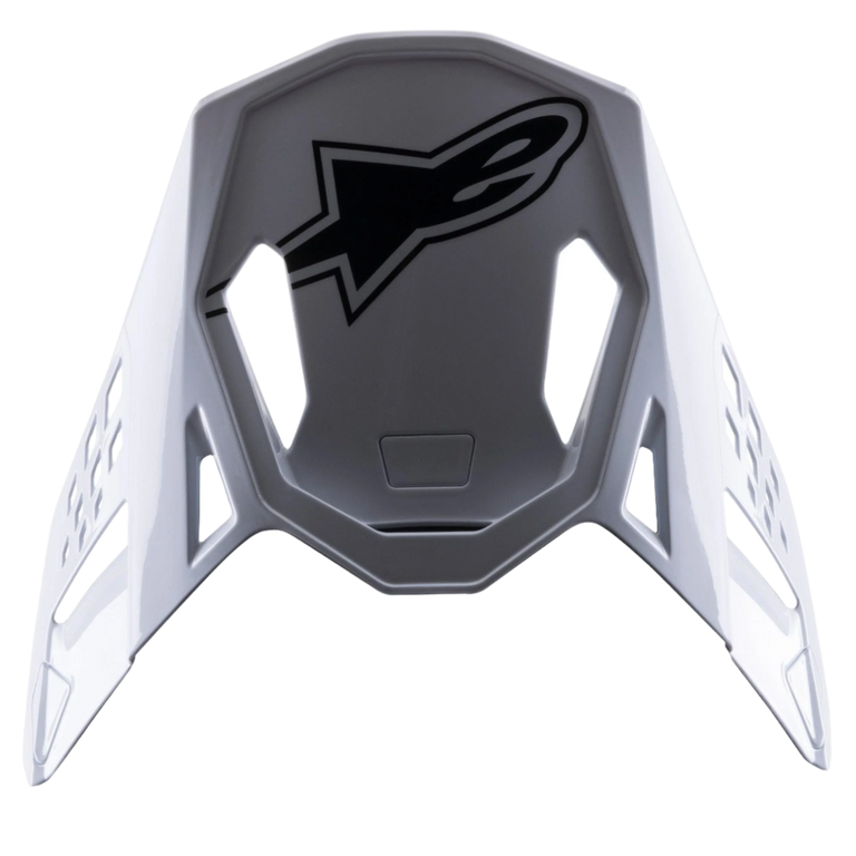 S-M8 Factory Black White Red Fluo Glossy Visor