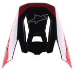 Alpinestars S-M5 Beam Black Red Glossy Visor, część zamienna do kasku motocrossowego, błyszczące wykończenie z czerwonymi akcentami, logo Astars i napis SM5, zaprojektowany do wyścigów off-road i motocrossu