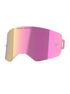Soczewka Supertech lustrzana różowa, akcesorium do gogli Alpinestars MX, różowe wykończenie i technologia Absolute Vision.