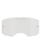 Alpinestars Vision 8-5-3 Lens, przezroczysta zapasowa soczewka do gogli, poliwęglanowa konstrukcja ze zintegrowanymi słupkami do zrywek i siedmiopunktowym systemem blokowania, napis „ONE GOAL. ONE VISION.”, ochrona podczas jazdy motocrossowej i terenowej
